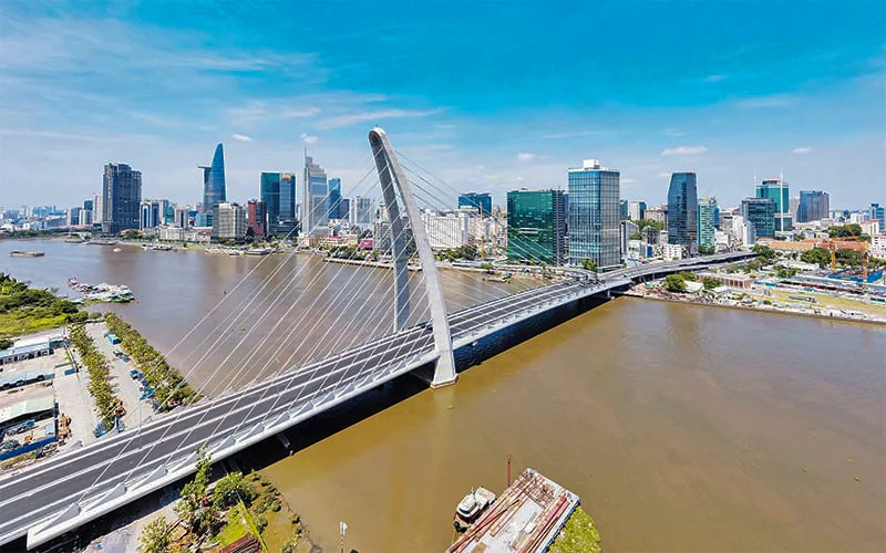 Cầu Ba Son ngày nay gần khu vực bến phà Thủ Thiêm cũ