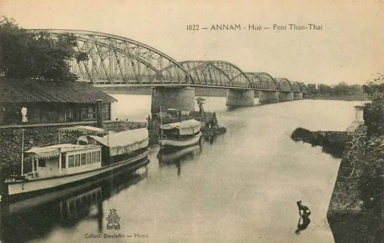 Cầu Trường Tiền thời Pháp thuộc