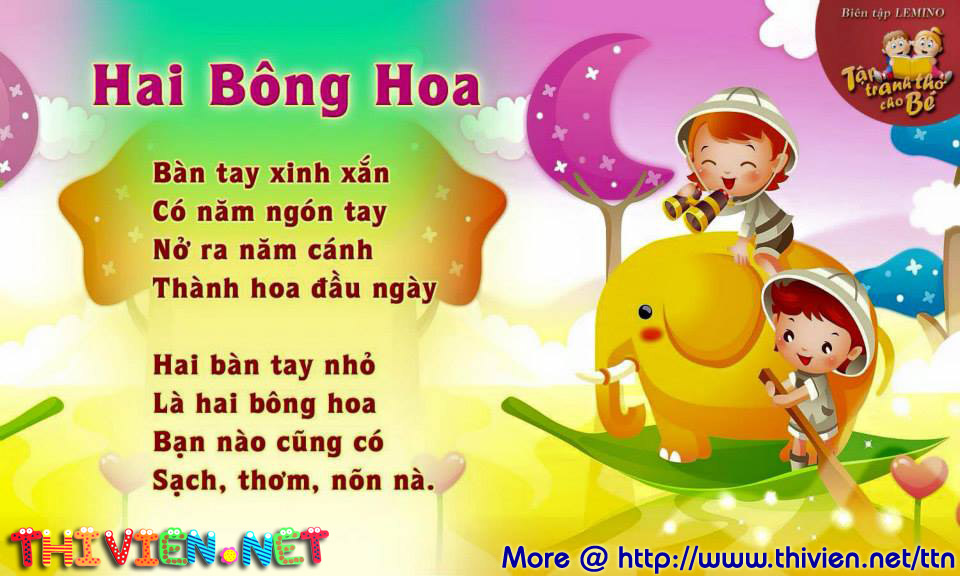 Bài thơ: Hai bông hoa (Nguyễn Lãm Thắng)