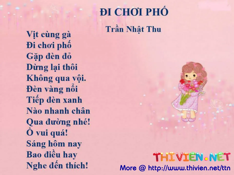 Bài thơ: Đi chơi phố (Trần Nhật Thu - Trần Viết Hỷ)